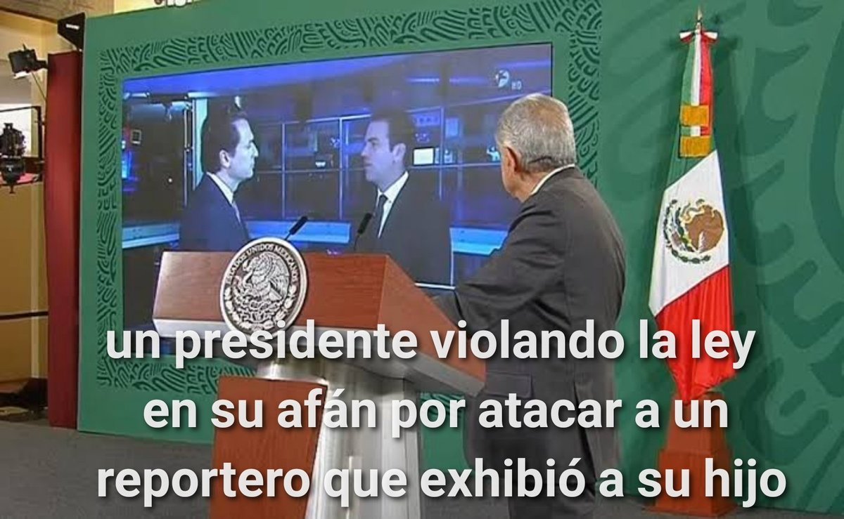 luisherce1's tweet photo. Arrinconado y tratando de atacar a quien ha exhibido la corrupción del gobierno, ha violado muchas leyes en plena mañanera, e incitando la agresión a reporteros @MXvsCORRUPCION @lopezdoriga @CarlosLoret @elnorte_mty @brozoxmiswebs https://t.co/ONHxulLjr2
