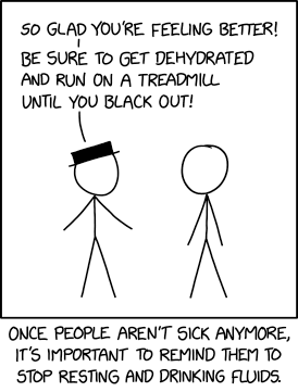 xkcdComic's tweet photo. Rest and Fluids https://t.co/w3idHxZelN https://t.co/VbUQA4HYyV https://t.co/ywahYI54Ef