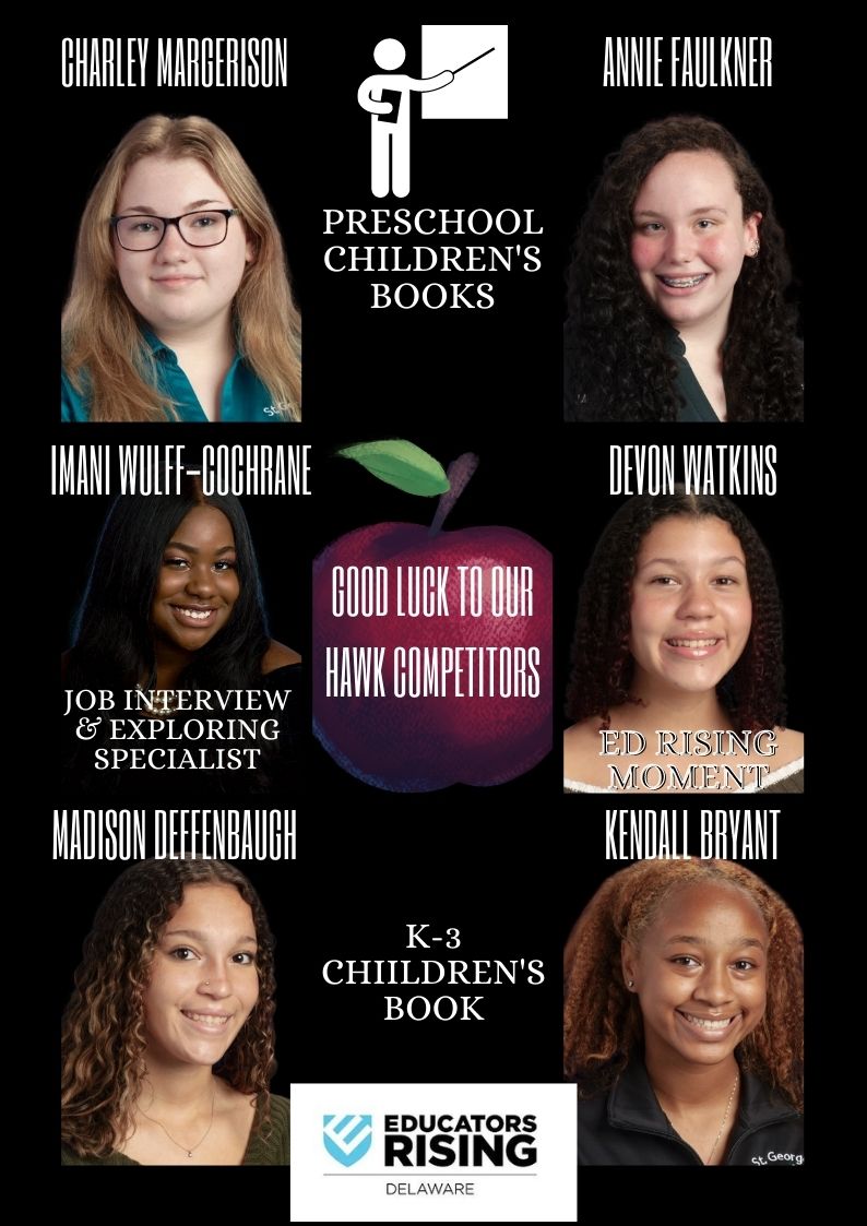 HawksSG's tweet photo. We are gearing up for #EducatorsRising competitions and are so proud of these #ECE Hawks who are going above and beyond to prepare and showcase their #TeachingAcademy skills! We wish you the best of luck!
#NCCVTWorks @nicole_bowe @chadedaddy @fhansonic https://t.co/oDKywENLYT