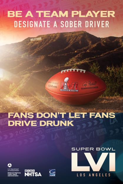 Some game plans are worth sharing: Let others know if you’re the designated driver! Fans Don’t Let Fans Drive Drunk. #SuperBowlLVI#NJSafeRoads