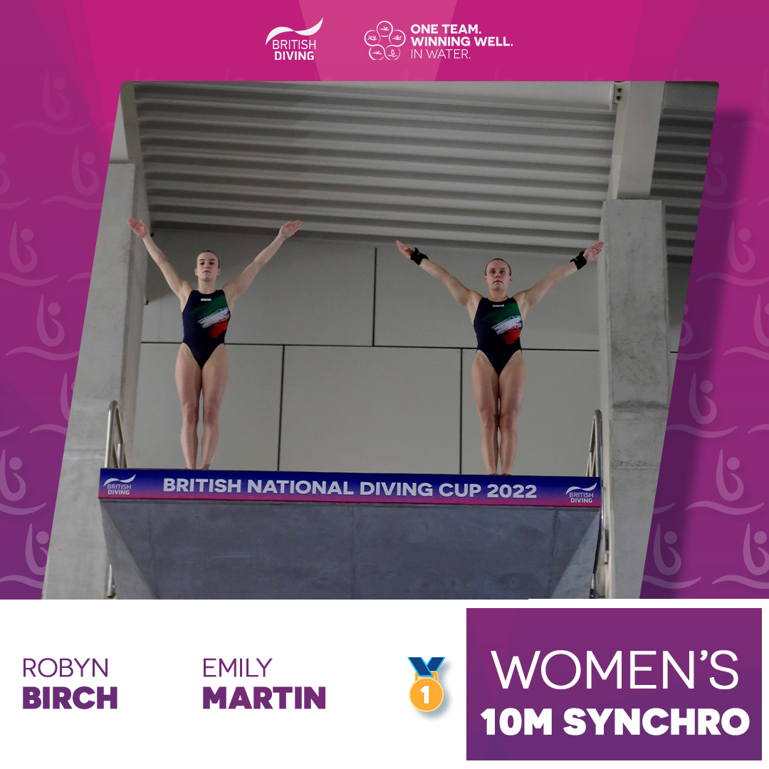 They might have been sole competitors in the Women's 10m Synchro but <a href="/RobynnBirch/">𝚁𝙾𝙱𝚈𝙽 𝙱𝙸𝚁𝙲𝙷</a> and <a href="/em1lymart1n/">Emily Martin</a> put in a medal worthy performance 👏

A fourth round Inward 3 ½ Somersaults Tuck (407C) particularly pleasing the judges 🤩 #NDC2022
