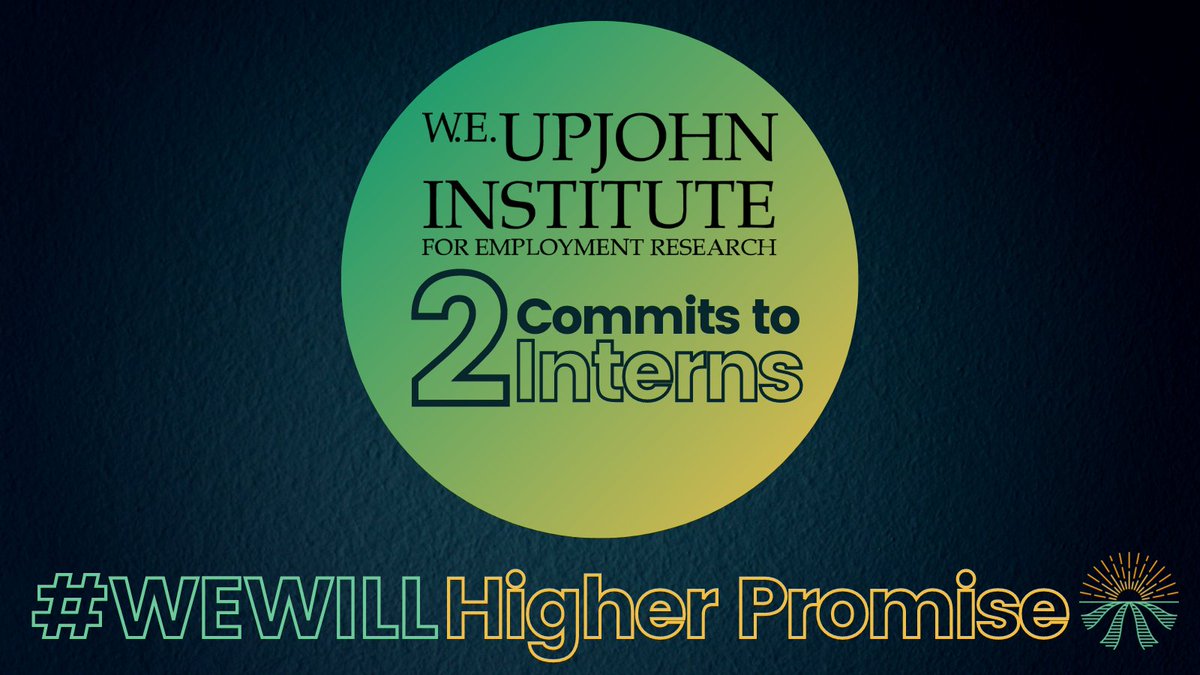 KzooPromise's tweet photo. The @UpjohnInstitute will #HigherPromise! They have made the commitment to hiring 2 Promise Scholars for summer 2022 internships!
#WeWill https://t.co/afYmh93dZl