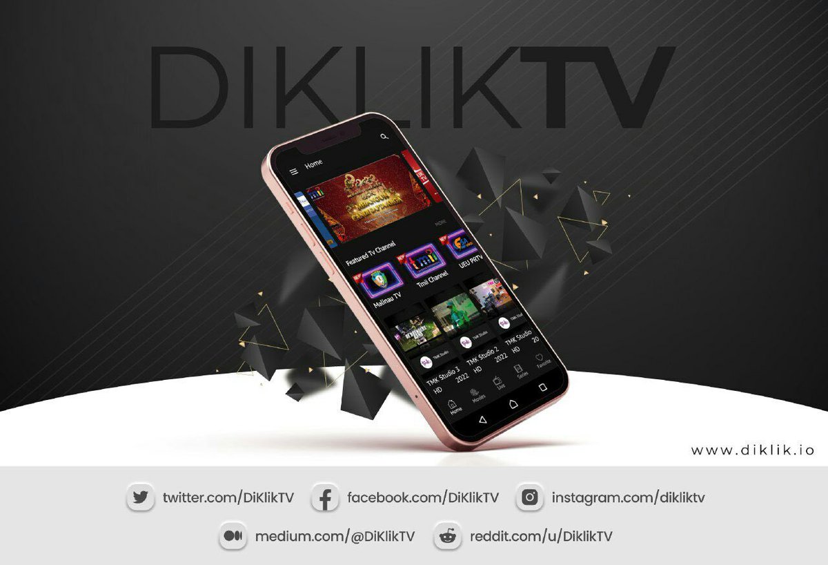 📺<a href="/DiKlikTV/">DiKlik Token</a> 📺 

Presale 12th FEB 2022,4PM UTC 💹
SC 150BNB &amp; HC 300 BNB 💰 

📺 Mobile App Live TV and Movie App with Subscription System first in Cryptocurrency 
📱DiKlik Pocket launch very soon 
💰 Auto Staking (Reflection)

Huge Marketing  🚀 

Web⤵️
diklik.io