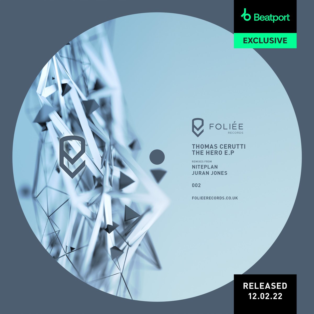 folieemusic's tweet image. Next up on the label is our Italian master Thomas Cerutti with the Hero E.P. 🇮🇹 

Released tomorrow 12/2/2022 available as @beatport exclusive 🛒 

100% SOLID remixes from @niteplan &amp;amp; @JuranJonesMusic 💣

#Folièe #thomascerutti #niteplan #juranjones #techhouse #techno