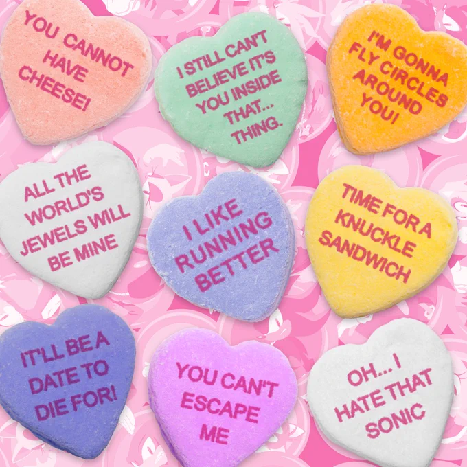 Prepare yourself for Valentine's Day with these incredibly romantic conversation hearts! 
