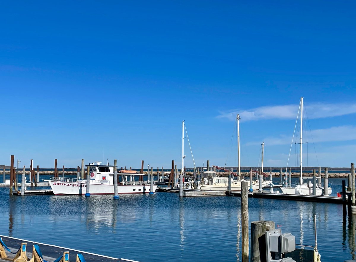 #HappeningNow- Beautiful blue sky and spring like temperature in #SagHarbor #NY. The calm before the storm?
