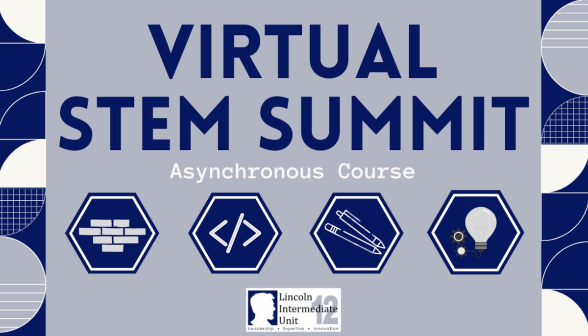 LIU12_EdTech's tweet image. Running in 2-3-month cohorts, our Virtual STEM Summit takes a deeper dive into the LIU12 STEM Philosophy. If you saw us @peteandc and were looking for more, check out our flyer for this fully asynchronous course! docs.google.com/presentation/d… #STEMinPA #PETEandC