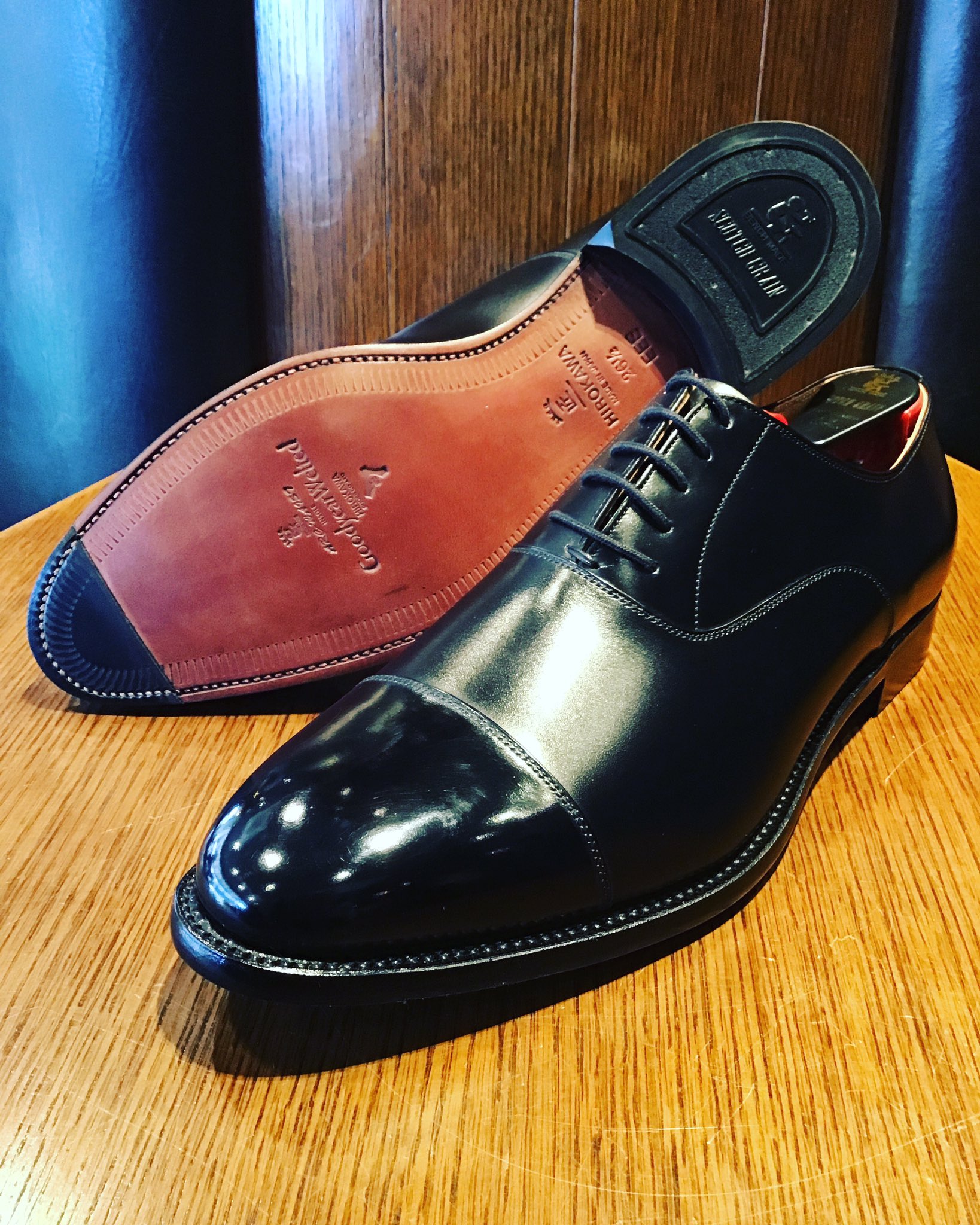 SCOTCH GRAIN スコッチグレイン Uチップ 2859 黒 26.5