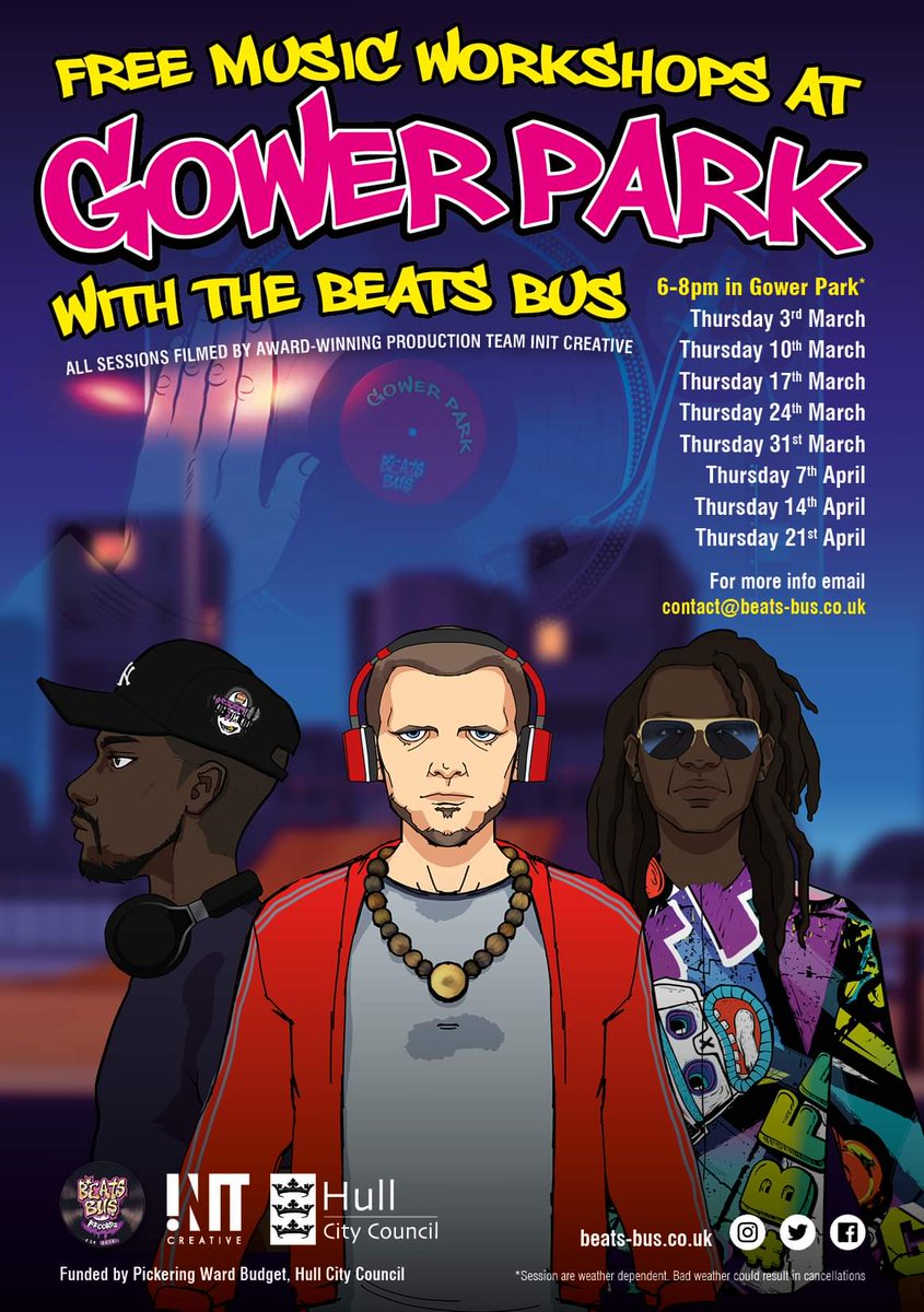 bus_hull's tweet photo. 2 projects coming up 23rd February we have a #nomorecountylines screening on Gower Park, Boothferry as we always do #BEATSBUSRECORDS will be running a #CONTINUATION program starting in March with our brothers and partners @initcreative1  also in partnership with @HullCityCouncil https://t.co/pHHYmodW4n