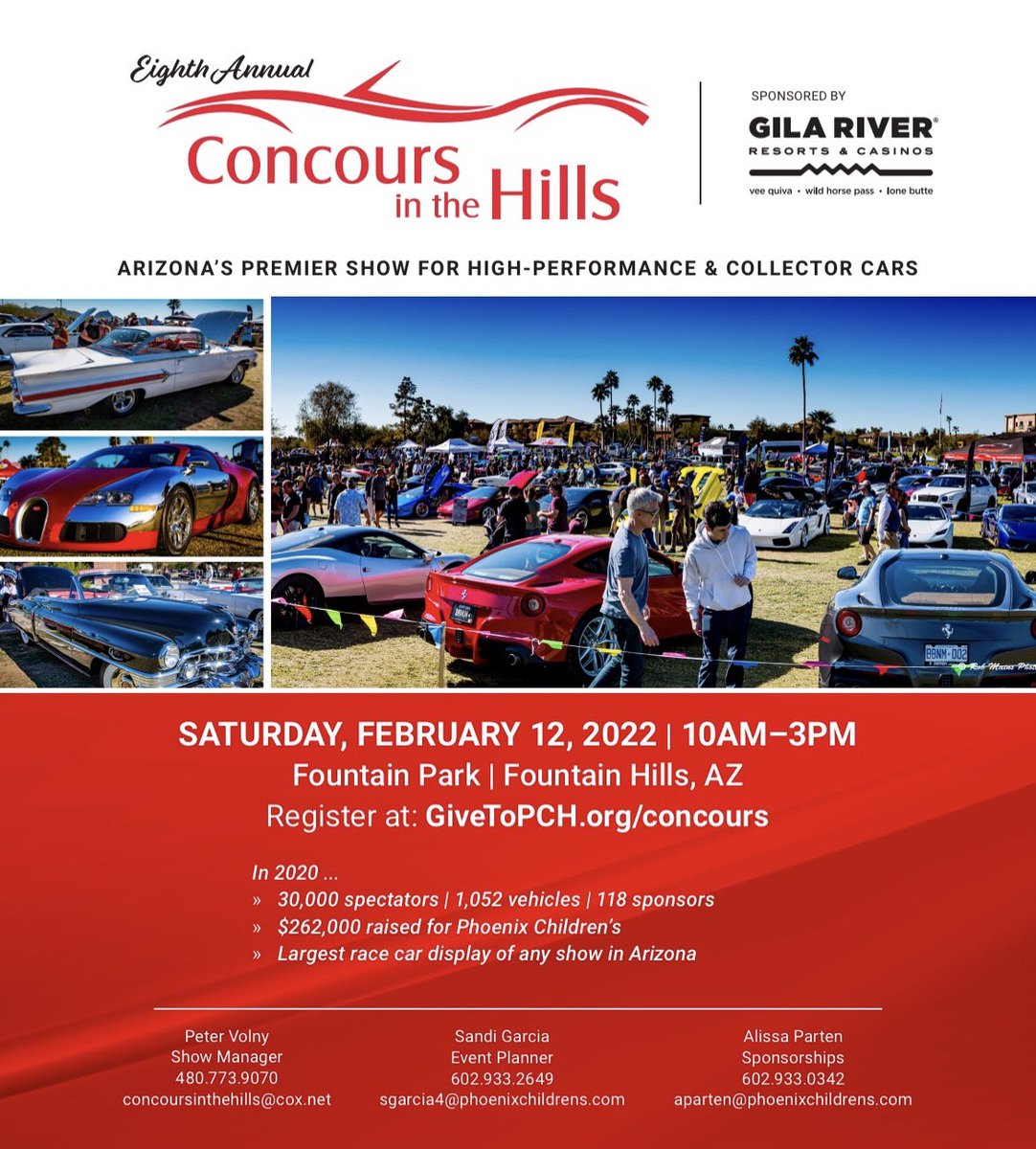 Tomorrow is the day 🔥 We are super excited to be apart of the 8th annual Concours in the Hills. Make sure you come out, your not going to want to miss this event!