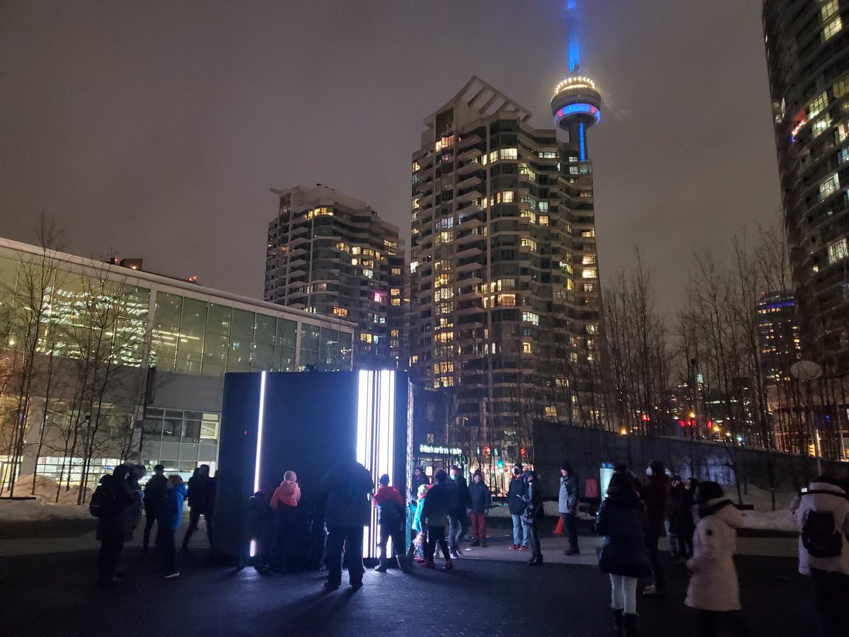 DanMac2014's tweet photo. With the @TourCNTower all blue, #ControlNoControl is helping to light up downtown #Toronto skyline too! @IregularStudio @HarbourfrontTO @nordicbridges https://t.co/VMKDvU865P