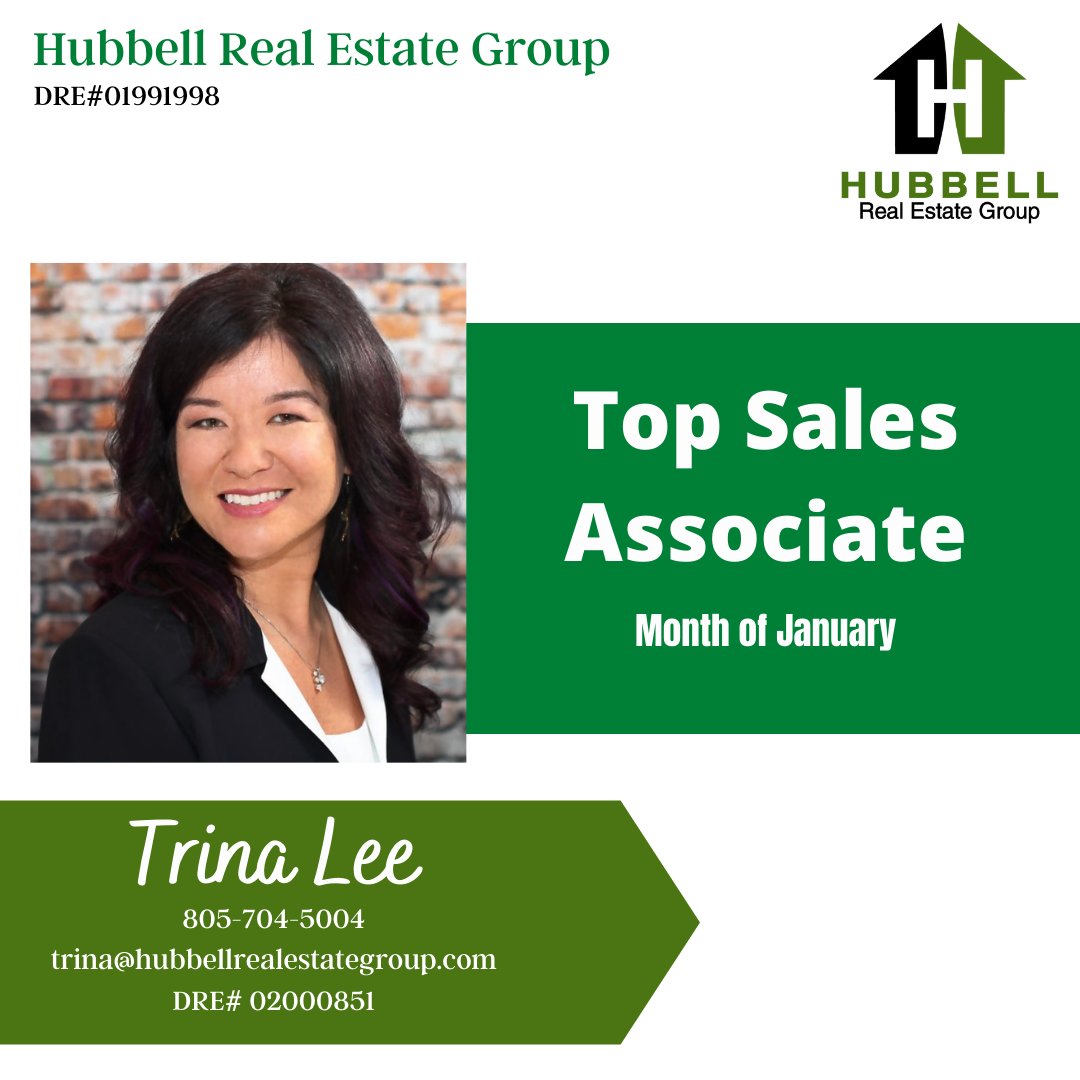 HREGinc's tweet photo. Congratulations, Trina! 🎉
.
.
.
#topsales #hardworkpaysoffs #dedicated #hreg #realtor #listingagent #buyersagent #realestate #centralcoast #california https://t.co/AE0lJUPxEx