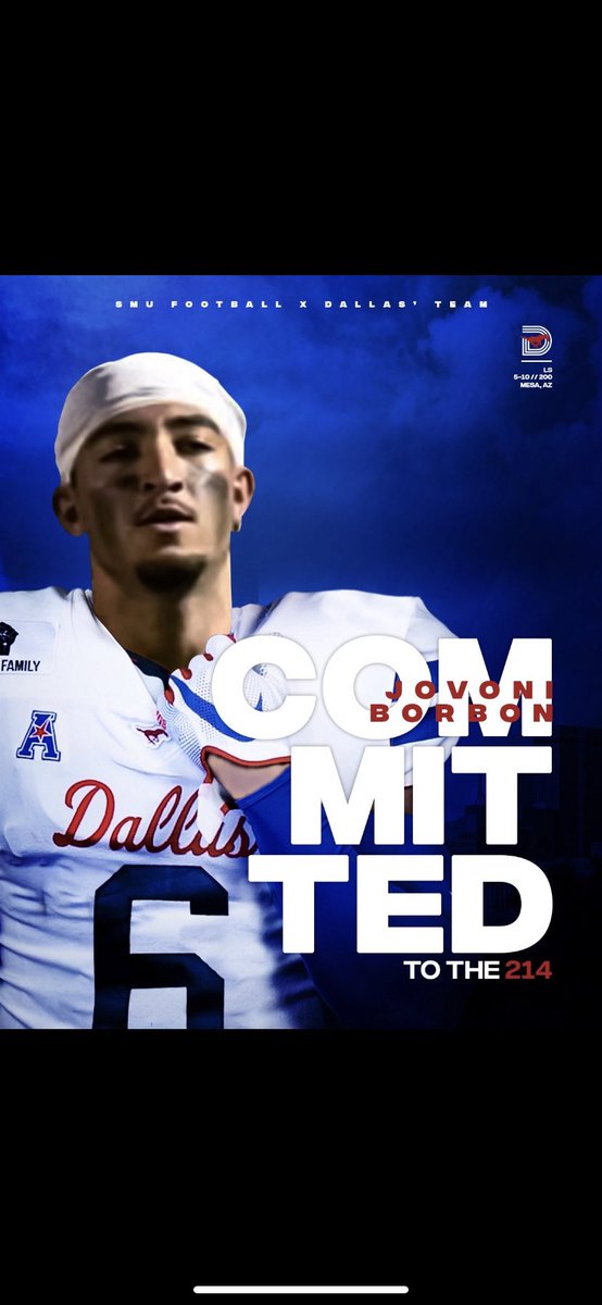 110% COMMITTED‼️‼️
<a href="/SMUFB/">SMU Football</a> <a href="/Coach_Horny/">Casey Horny</a> <a href="/Coach_Naivar/">Craig Naivar</a> <a href="/SpecialTeamsU/">Special Teams U™</a>