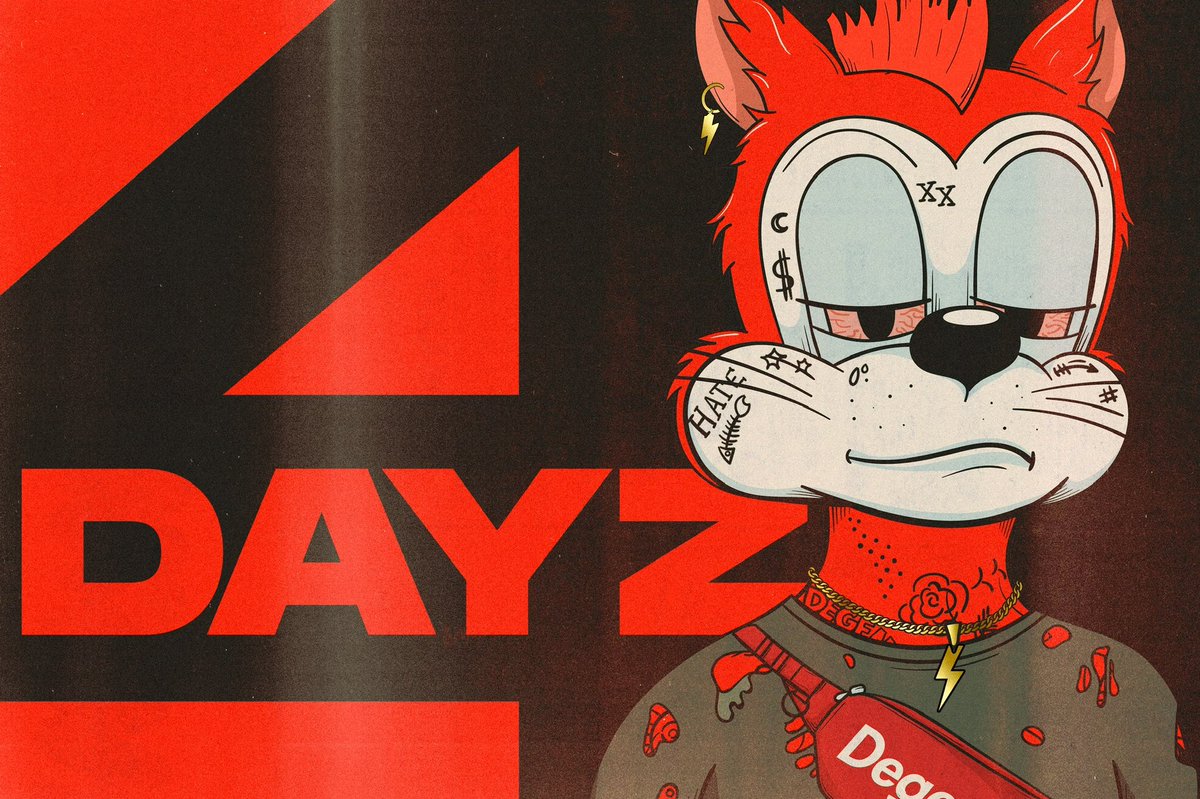 DegenToonz's tweet photo. 4 DAYZ LEFT!! Any interaction with this tweet will enter you for a chance to win a FREE MINT! LFG! https://t.co/F4wicizkL1