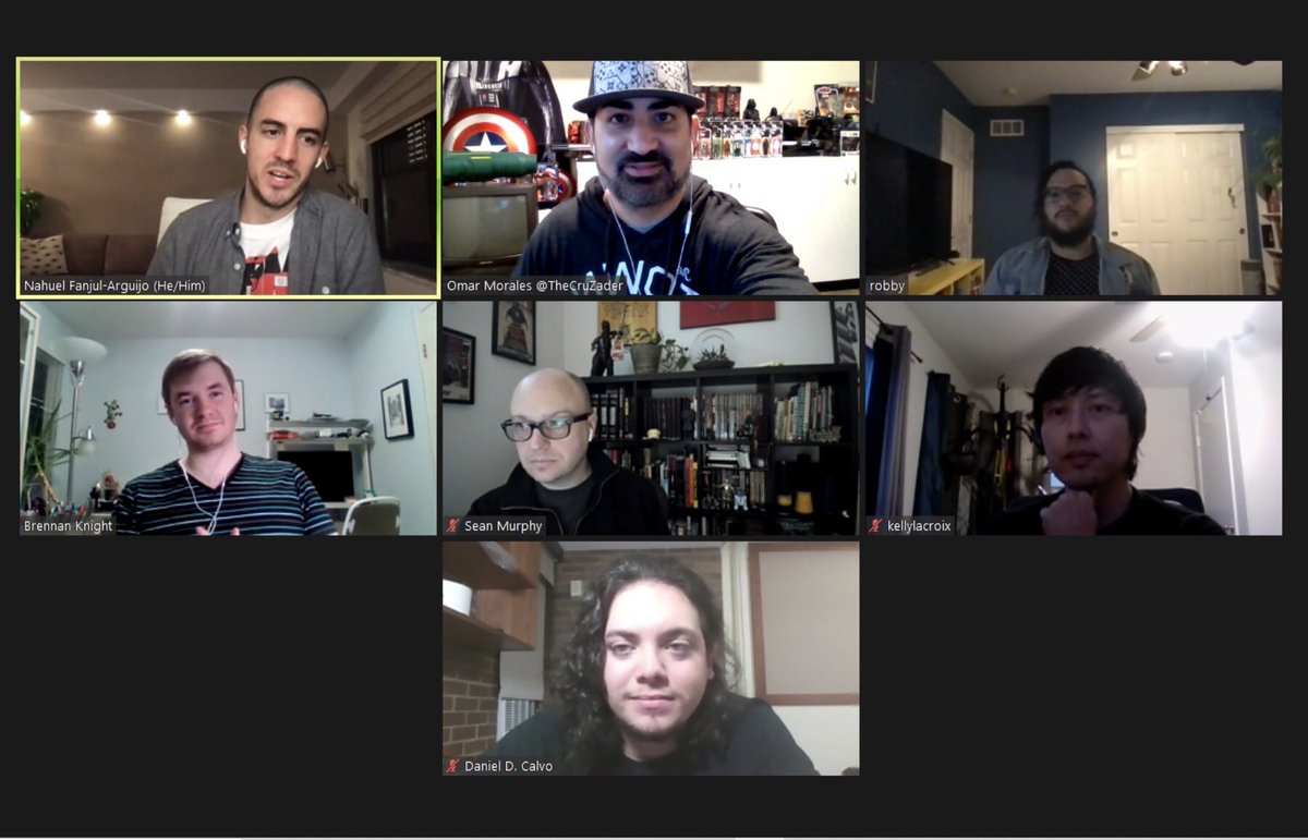 omorales81's tweet photo. Just hanging with some comics doodz, talkin comics. Good times. 📸 ☎️ #MakeComics #AmWriting #SciFi #NegativeSpaceComics #Community #MentoringMatters #CreatorOwned https://t.co/U19FNAYa94