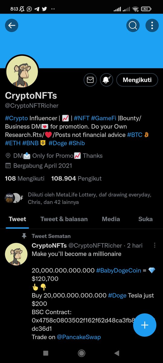 dgraphyart's tweet photo. @CryptoNFTRicher Done 🔔, always sir https://t.co/qfaFB1yfW9