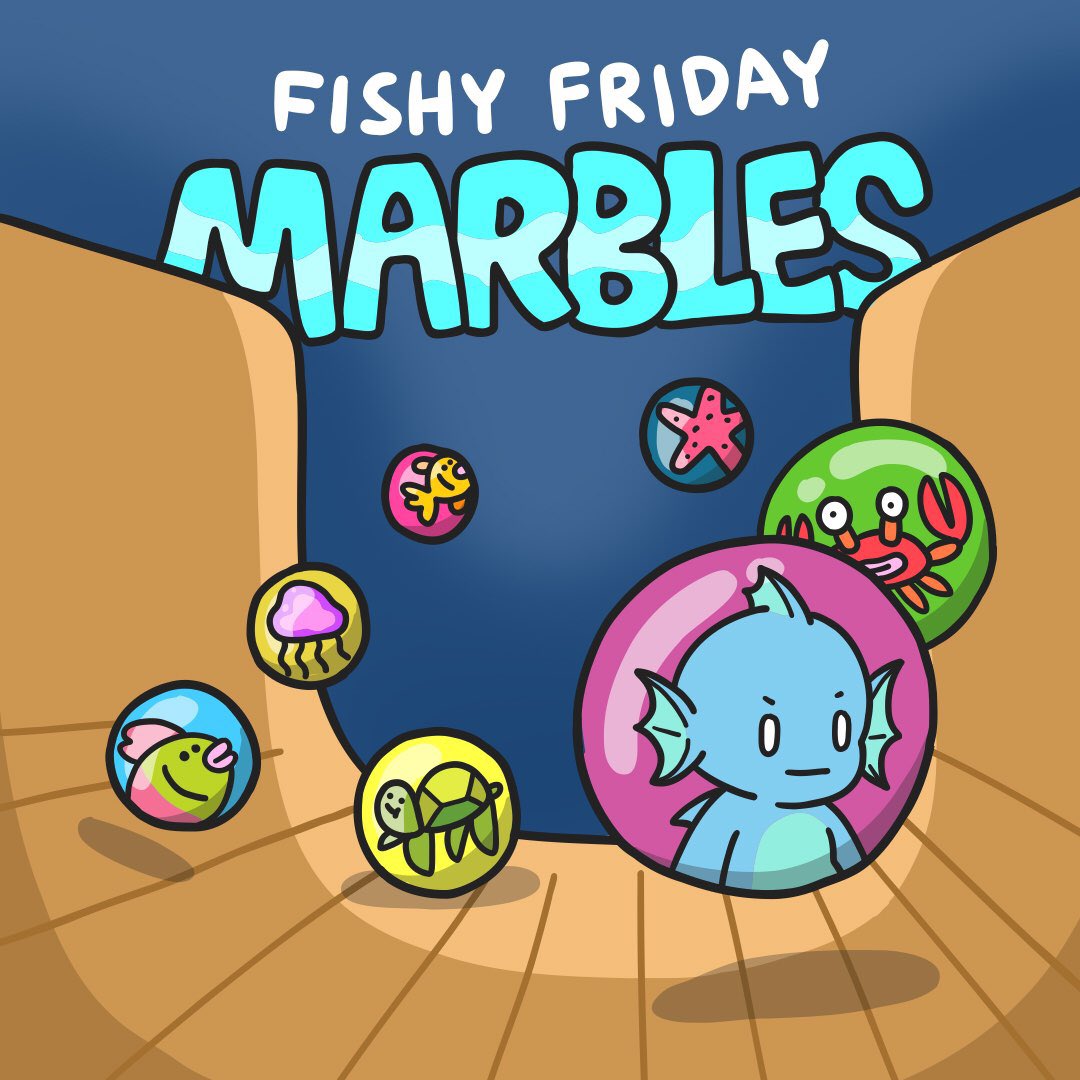 Fishy Fridays marbles on Twitch 🎉

We’re Live:
twitch.tv/fishyfamnft