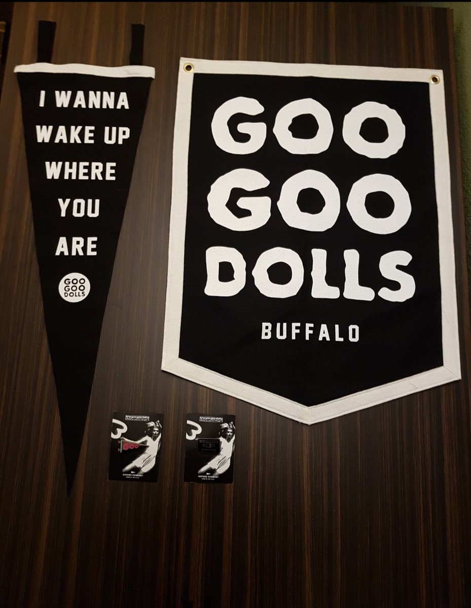 NeonKnight85's tweet photo. @AbsoluteGoo @OxfordPennant @googoodolls @SheasBFLO These little beauties came back with us from that tour all the way to Wales 🏴 #tripofalifetime #Buffalo #dizzy20 https://t.co/lsKO4USyb0