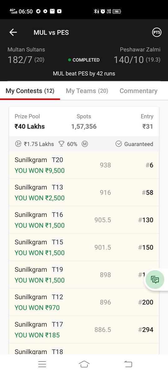 ErNitinRajput's tweet photo. #toprealteam #dream11 https://t.co/PzjGtkfTRU