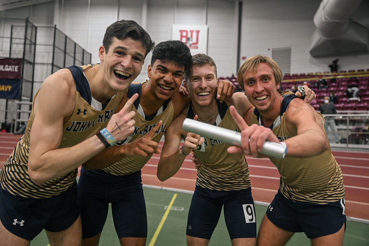 ULTIMATE ELATION: Pierson, Clark, Correia, &amp; Phillip smash <a href="/NCAADIII/">NCAA Division III</a> DMR record by 5 seconds!

This is a race that'll go down in <a href="/JohnCarrollU/">John Carroll University</a> history books. How <a href="/JCUXCTF/">JCU Cross Country / Track&Field</a> pulled off an unfathomable feat ⬇️

📰 jcusports.com/news/2022/2/11…
#GoStreaks ⚡️  
📸 Johnny Zhang/jzsnapz on IG