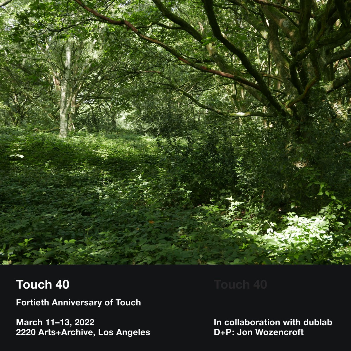 Touch.40 live in LA festival tickets now available - all receipts go to the artists, so please support | bit.ly/3uIkkvP
bit.ly/3uGlmsg #touch40 | bit.ly/3J1eSIv