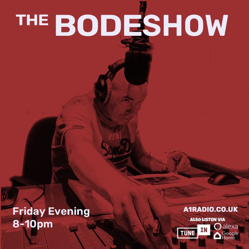 thebodeshow's tweet photo. Bode Show 485: tonight at 8pm on @A1OnlineAnytime ft February’s Every Week Record by @foals &amp; #ChartHistoryToday ...listen and join in at https://t.co/dRlviJGWCn &amp; via @tunein before 10pm’s Friday FiXXX with our aerial enthusiast @jonathancreaser https://t.co/Sejp67H06D
