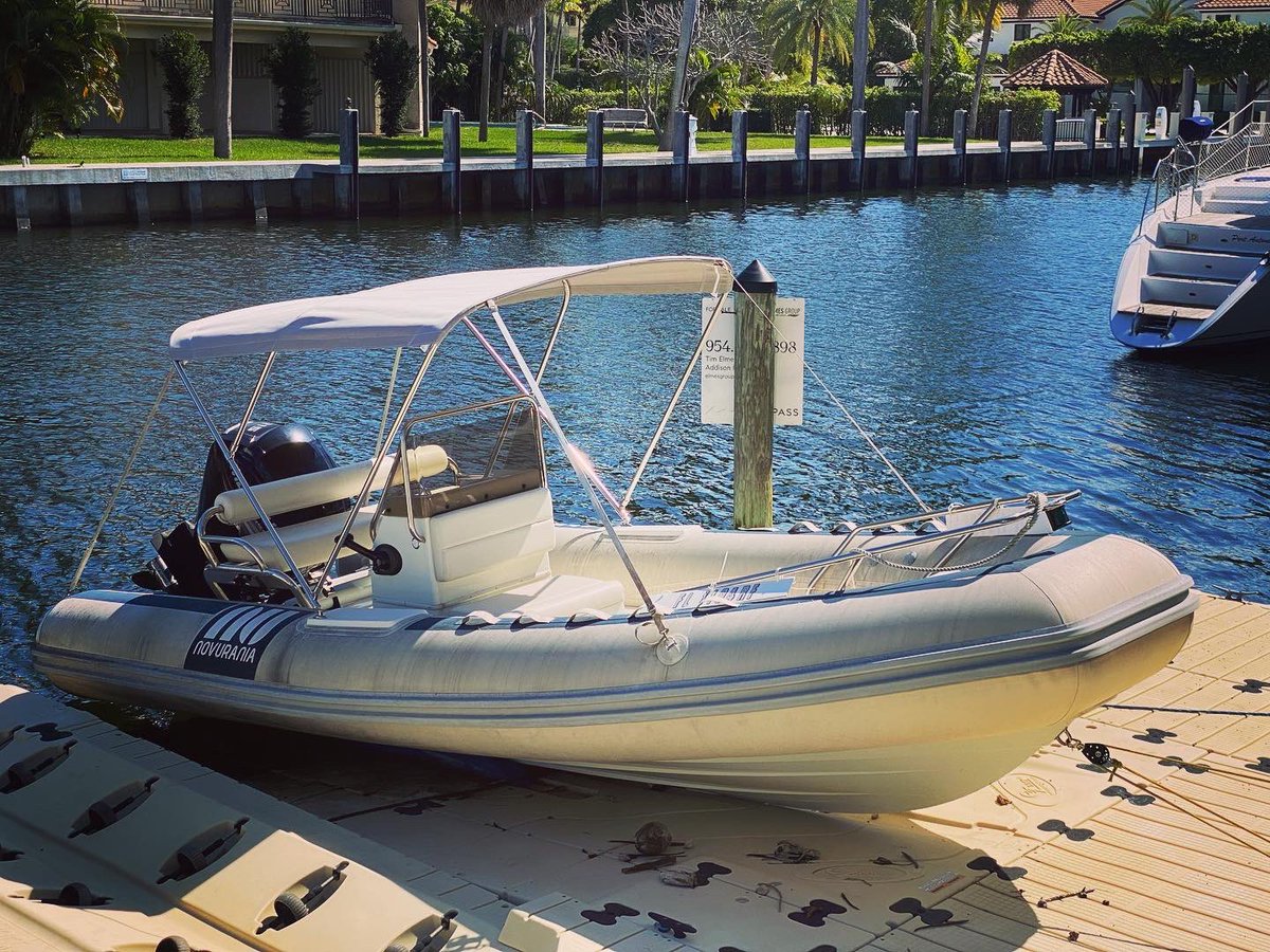 AdmiralCanvas's tweet photo. We don’t just do large vessel we can also custom fit smaller ones with Bimini tops too like this @NovuraniaUSA #happyyachting #madeinflorida #novurania #yacht #yachttender #yachtlife #yachtlifestyle https://t.co/4oODvo4SMa
