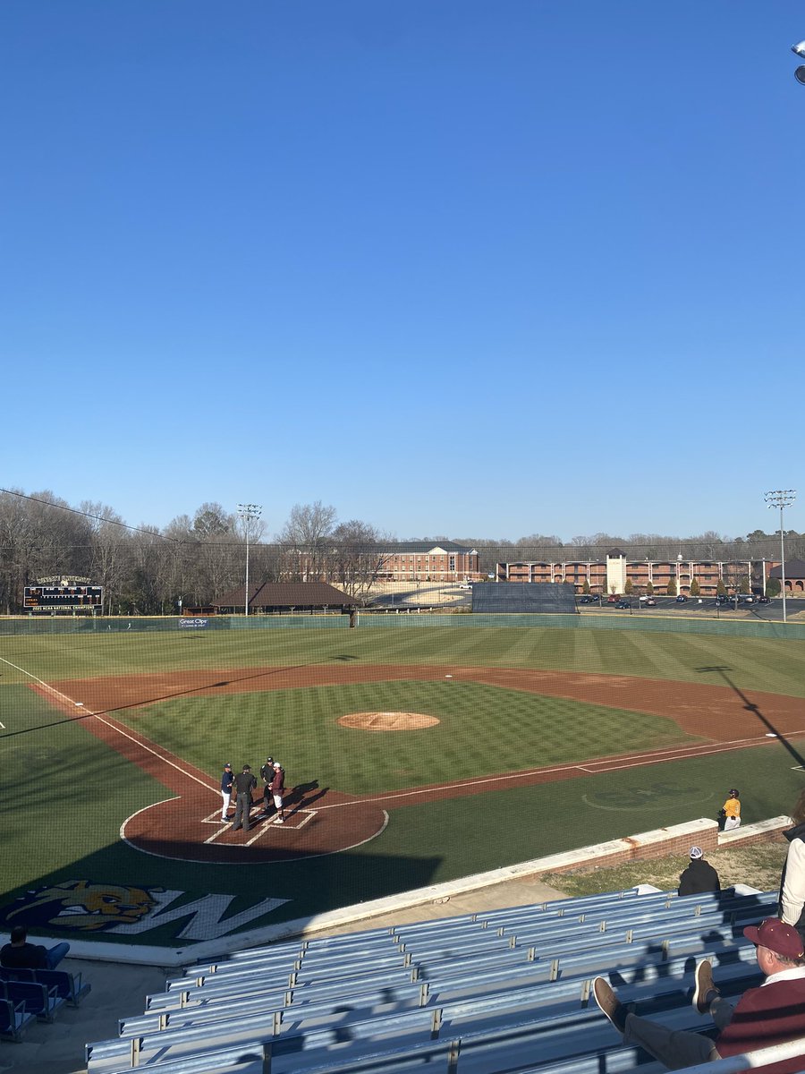Jnetti2's tweet photo. Beautiful day to watch @UCWV_Baseball take on the defending Natty Champs @WU_Bulldogs #FlyUC https://t.co/FuXAIotmHM