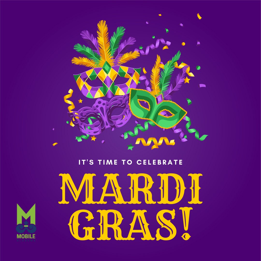 It's almost time for our first Mardi Gras parade of the year! Don't forget to check out our Mardi Gras dashboard for all the need to know info, such as parking, parade routes and start times, and more! cityofmobile.org/mardi-gras/