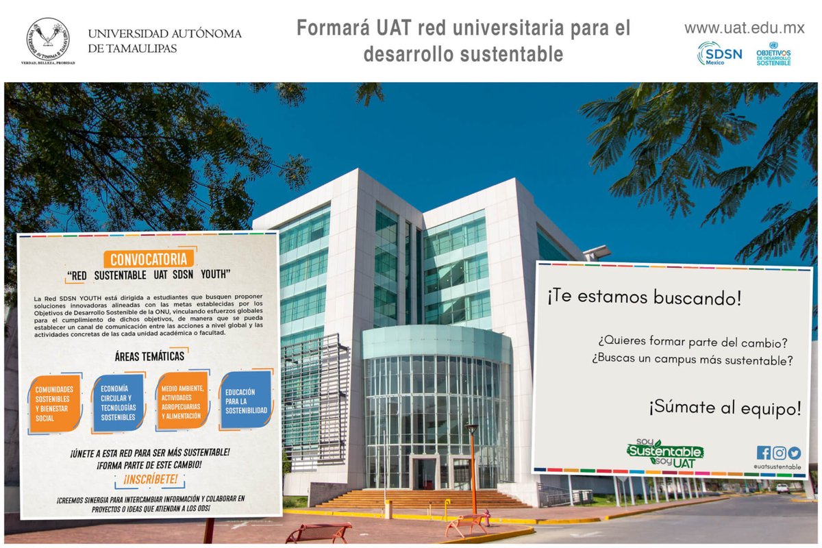 UAT_mx's tweet photo. Formará la UAT red universitaria para el desarrollo sustentable https://t.co/gdGKFrNvvK