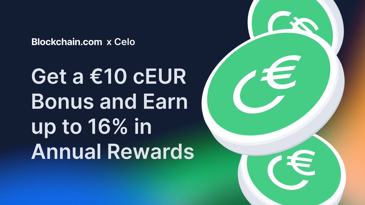📢 Last call 📢  

Claim your €10 cEUR bonus and earn up to 16% in annual rewards at blockchain.com/getceur