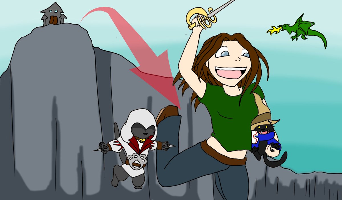 LexiSoftPaws's tweet photo. Circa OLD. Ft. my babies Ezio and Vivi.
If I don't test the boundaries, how will I know they exist????

#dndart #videogames #cats #ArtistOnTwitter https://t.co/LbQpYUGmGE