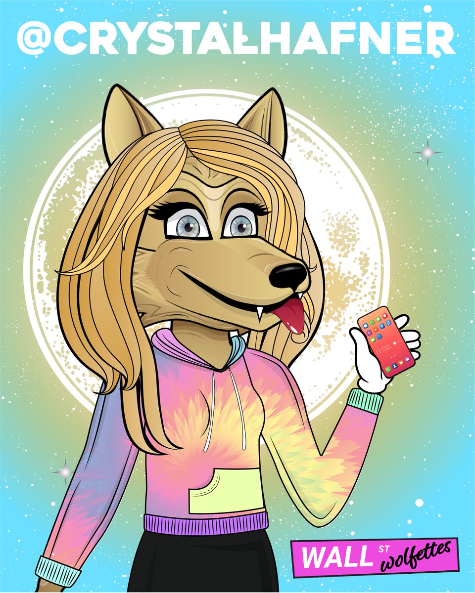 100xAlphaWolves's tweet photo. Shout out to @crystalhefner for giving us a follow 🙏💎 

We love seeing powerful women getting involved in the NFT space and hope you will be joining the Wolfettes launching on Feb 14th 🌹💃 

Our lead designer @Beccxx18 made this Wolfette inspired by you ✌️ hope you love it 🐺 https://t.co/ltSACn7fNw