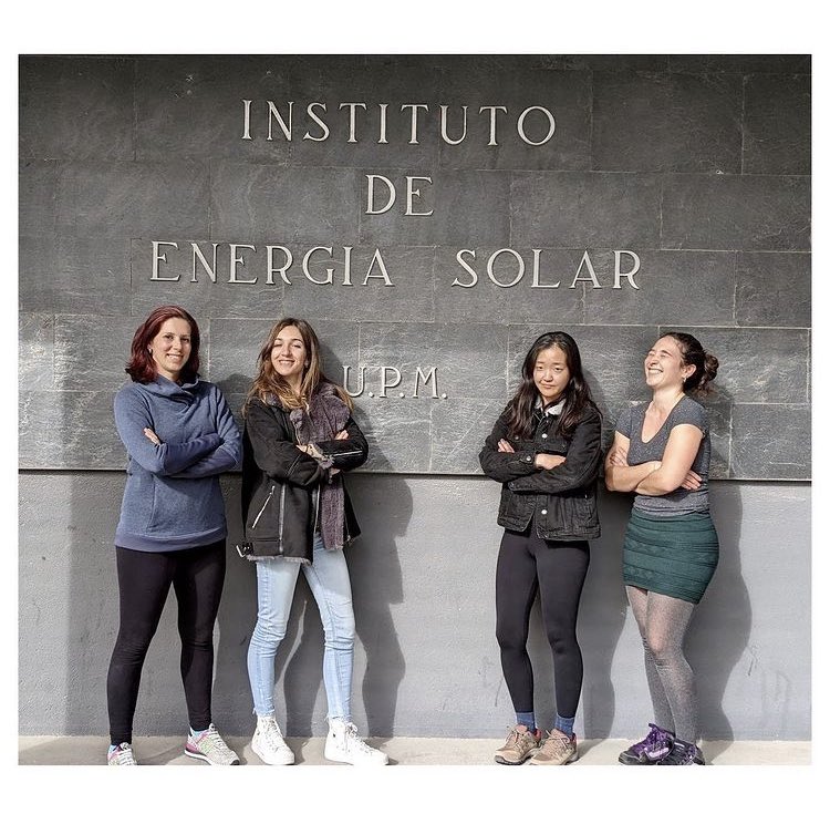 Happy International Women in Science Day! Today I am happy to enjoy with these amazing women in STEM ✌🏼👩🏽‍🚀👩🏾‍🏫👩🏻‍🔬 and celebrate that I will start teaching Electromagnetism at UPM! #WomenInScience #La_UPM #February11 #IESUPM #WomenInEngineering #Photovoltaics #TheFutureIsFemale