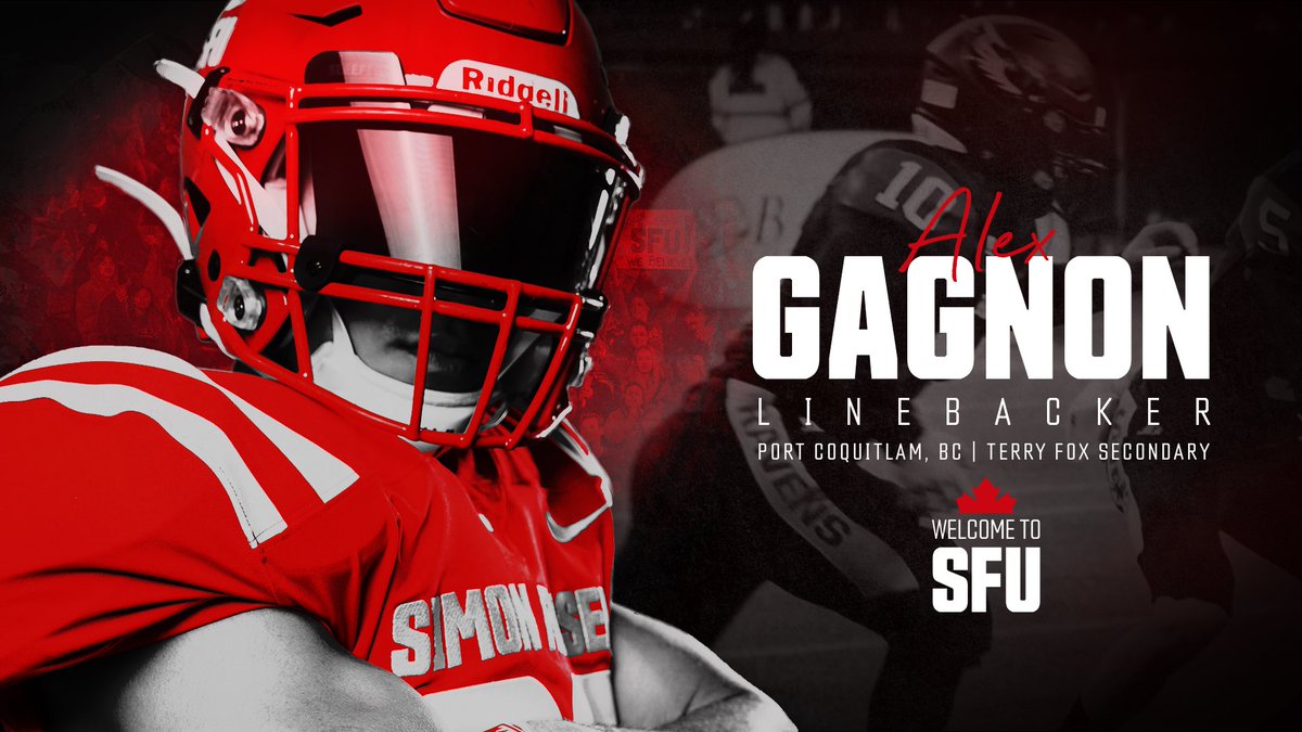 SFUFootball's tweet photo. He doesn’t just take on challenges, he embraces them. Welcome to the squad  @AlexGagnon08 

#reptheleaf https://t.co/0Qo1fwGdzC