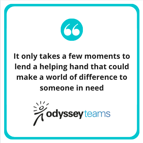 OdysseyTeams's tweet photo. Building a prosthetic hand may seem like a daunting task, but with our Build-A-Hand #teambuilding program you can do it in half a day, and you could change a life?! 

Build-A-Hand #Afterglow quote - what is still glowing within you after your program with https://t.co/YgqeHYdV6n https://t.co/T0dw9wnoo1