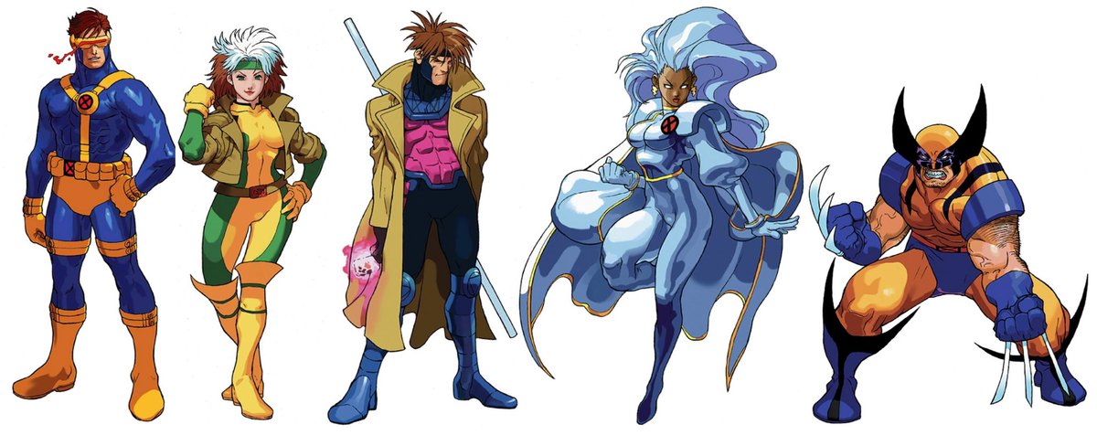 CoolComicArt's tweet image. X-Men vs Street Fighter (1996) character art by Naoto "Bengus" Kuroshima