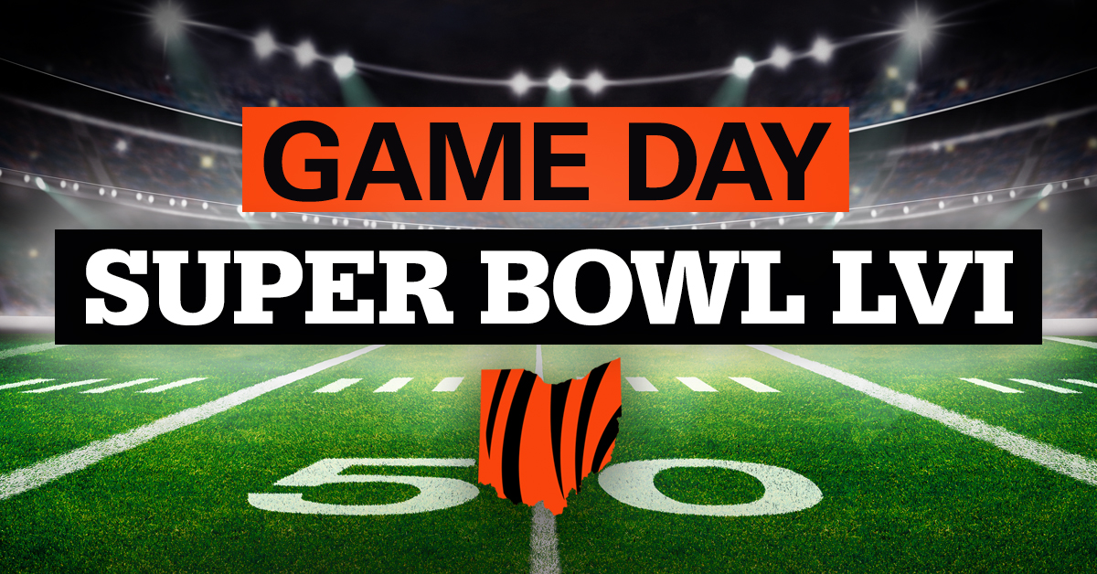 GovMikeDeWine's tweet photo. WHO DEY - it’s game day! Help us cheer on the @Bengals as they face the @RamsNFL. #RuleItAll https://t.co/M2QqXtQpa1