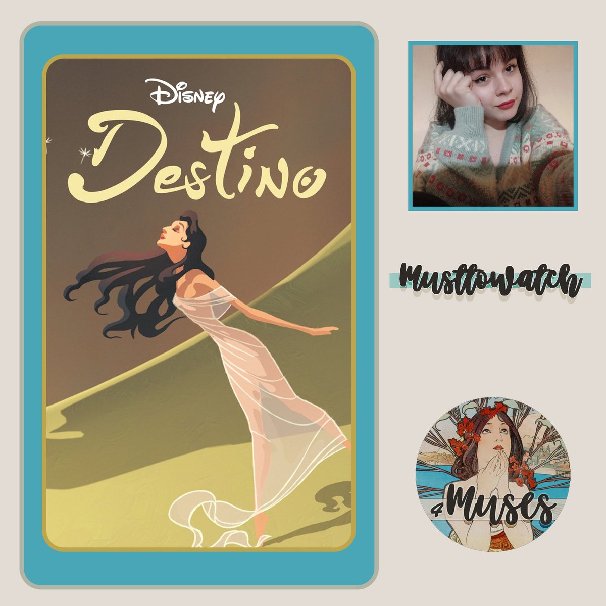 4_muses's tweet photo. #MustToWatch: #Destino

Dalla durata di soli sei minuti e trentadue secondi, "Destino" è stato ideato per la prima volta nel 1945, realizzato nel 1946 e concluso nel 2003

Commenta l’articolo di @silviabru_ 🔽

https://t.co/VGTko2K9fu https://t.co/NGeAmco1Gh