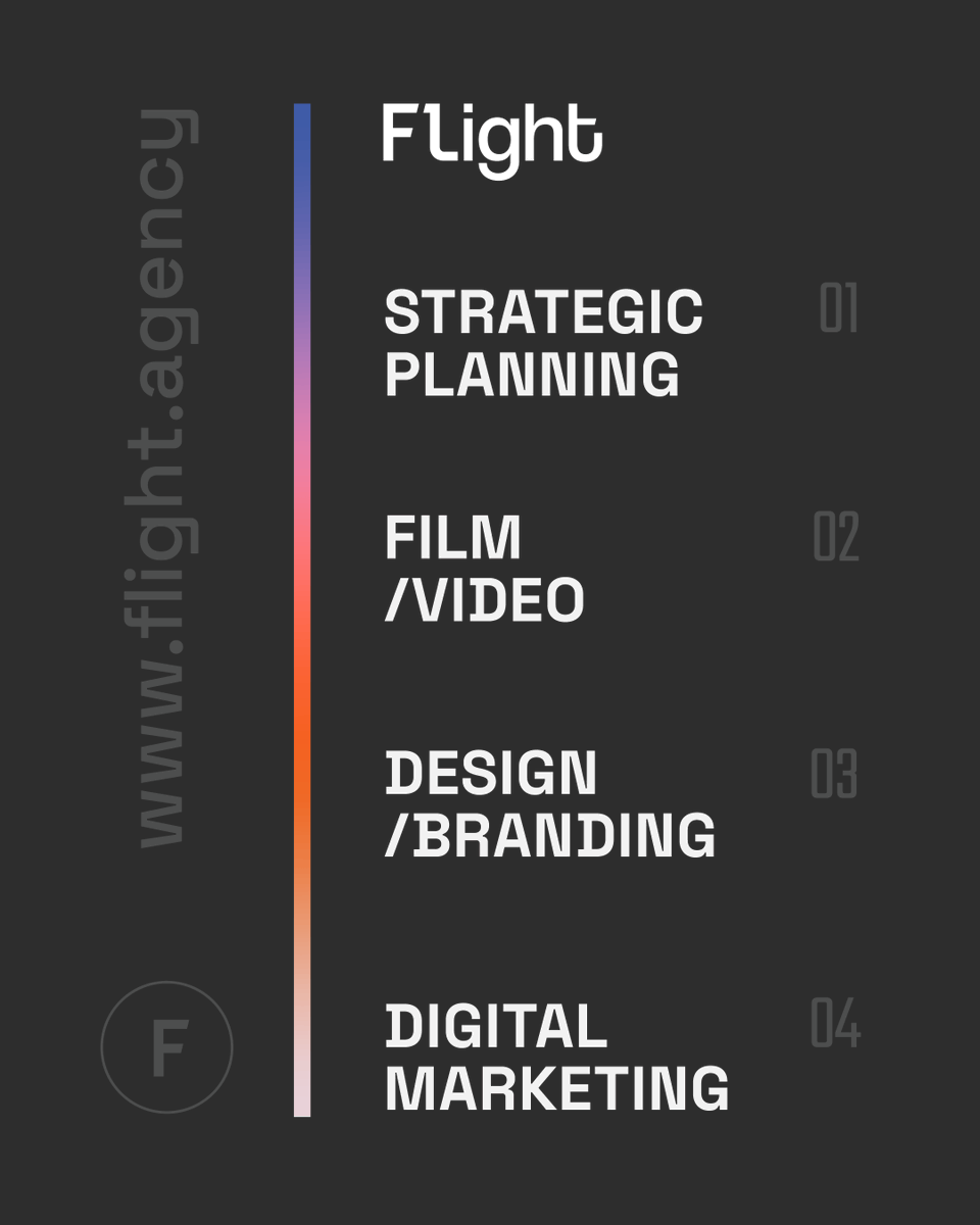 Our passion is fueled by doing quality work for brands we love. 
*
*
flight.agency
