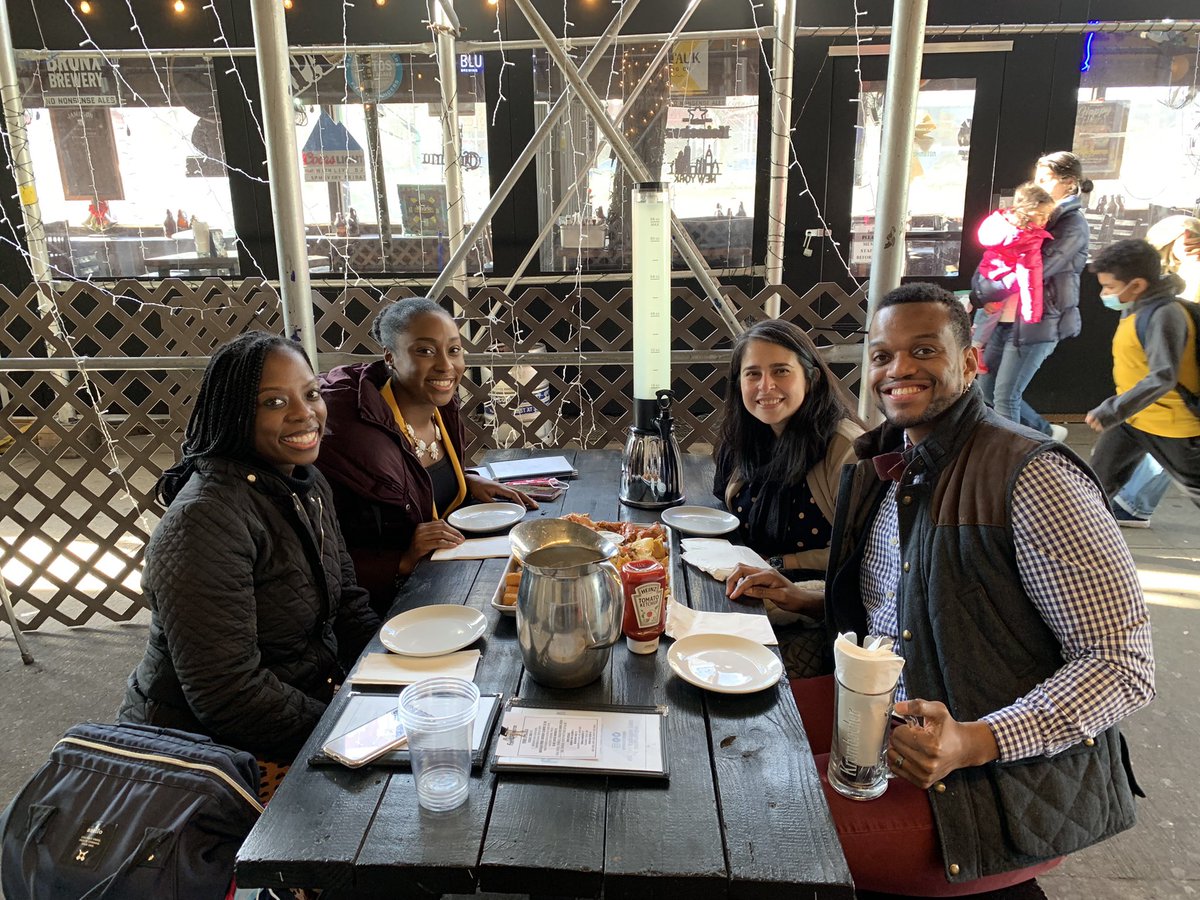 MrrSandman's tweet photo. Let’s talk about mentorship, sponsorship and peer support. This picture has all 3 for me. Today was a cumulation of 3 years with the people who have supported me most during those time. Representation matters and these people have made me feel warm. #MedTwitter @PattyPryce_MD https://t.co/sjxBk182rR