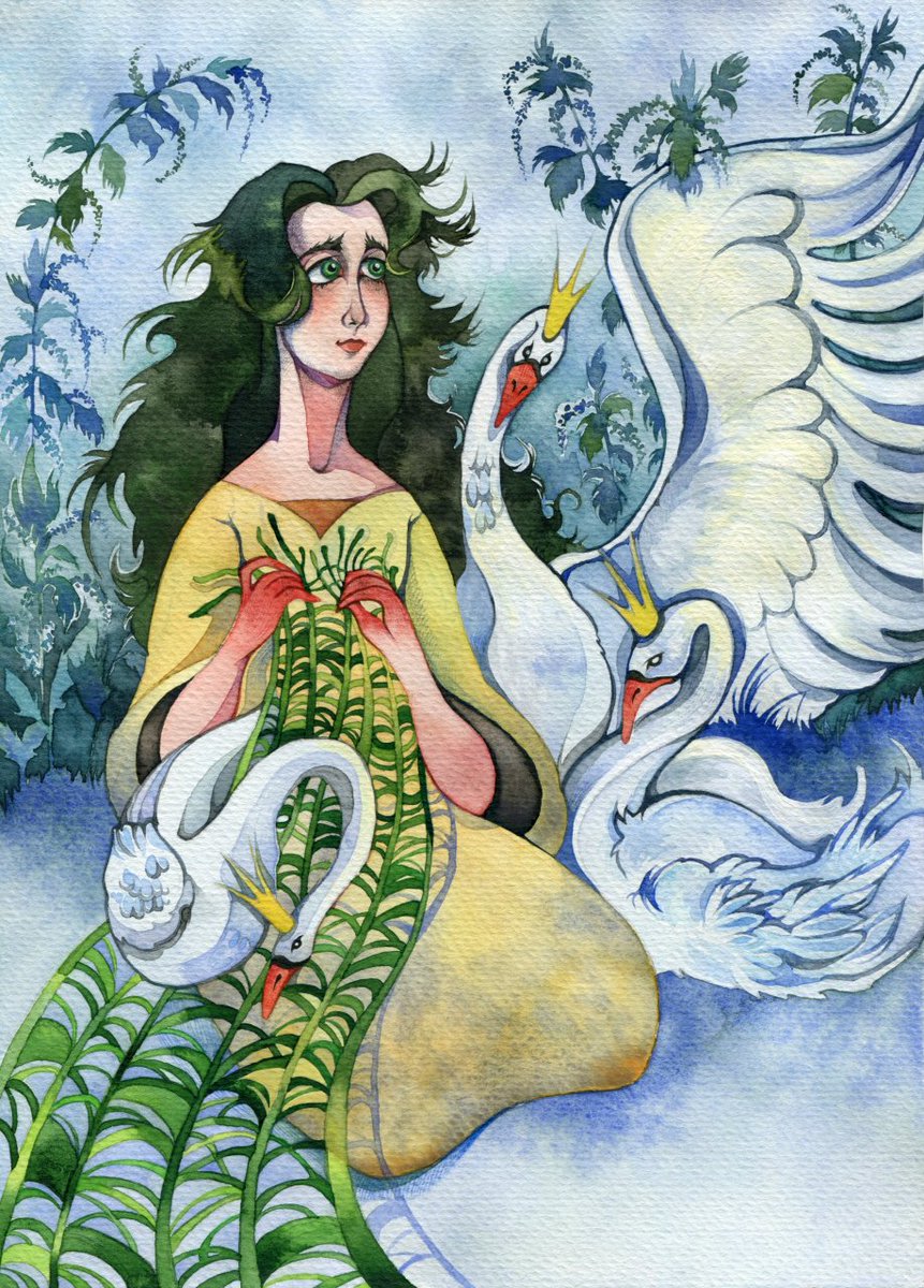 HydreWitch's tweet photo. The rest of my entries for @/Kauzlav's course!
Here comes: 
Elisa from "The Wild Swans" https://t.co/KDDdc2LBpY