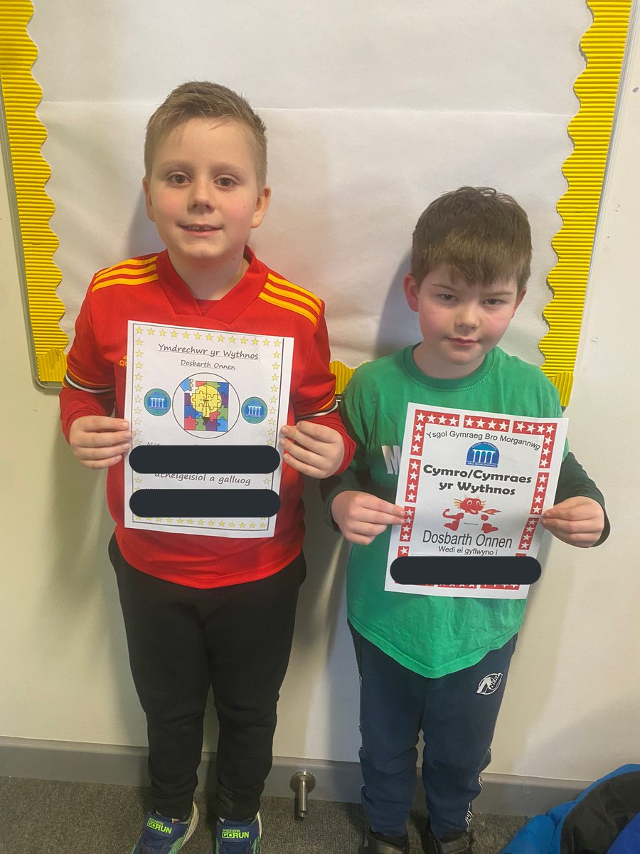 Llongyfarchiadau i ddisgyblion yr wythnos hon! 🌟