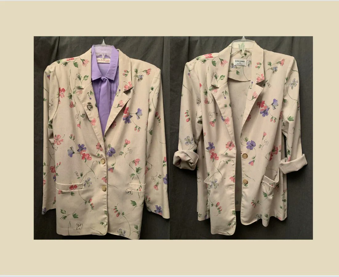 Vintage Alfred Dunner Floral Tan Purple Pink Green Jacket Blazer USA (Sz 12) L  | eBay buff.ly/3GnNGlh

 #prelovedfashion #secondhandfashion #secondhandshop #vintagestore #secondhandstore #vintageshop #vintage #vintageclothing #secondhandfirst #secondhandoutfit