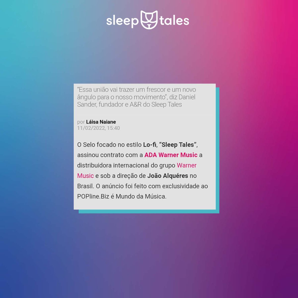 Hello, everyone. ✨ Big news! We just signed a distribuition deal with <a href="/ada_latin/">ADA Latin</a> <a href="/adamusicbrasil/">ADA Brasil</a>. 🤩 

Read more here: portalpopline.com.br/exclusivo-selo…
