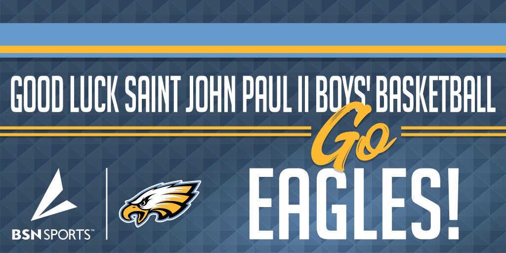 CoachBRSmith's tweet photo. Good Luck to @SJPIIEagles Boys Basketball team tonight in the district Championship against St. Andrew's.  @SJPIIEagles @BsnsportsS #championship https://t.co/bHSaTisrh2