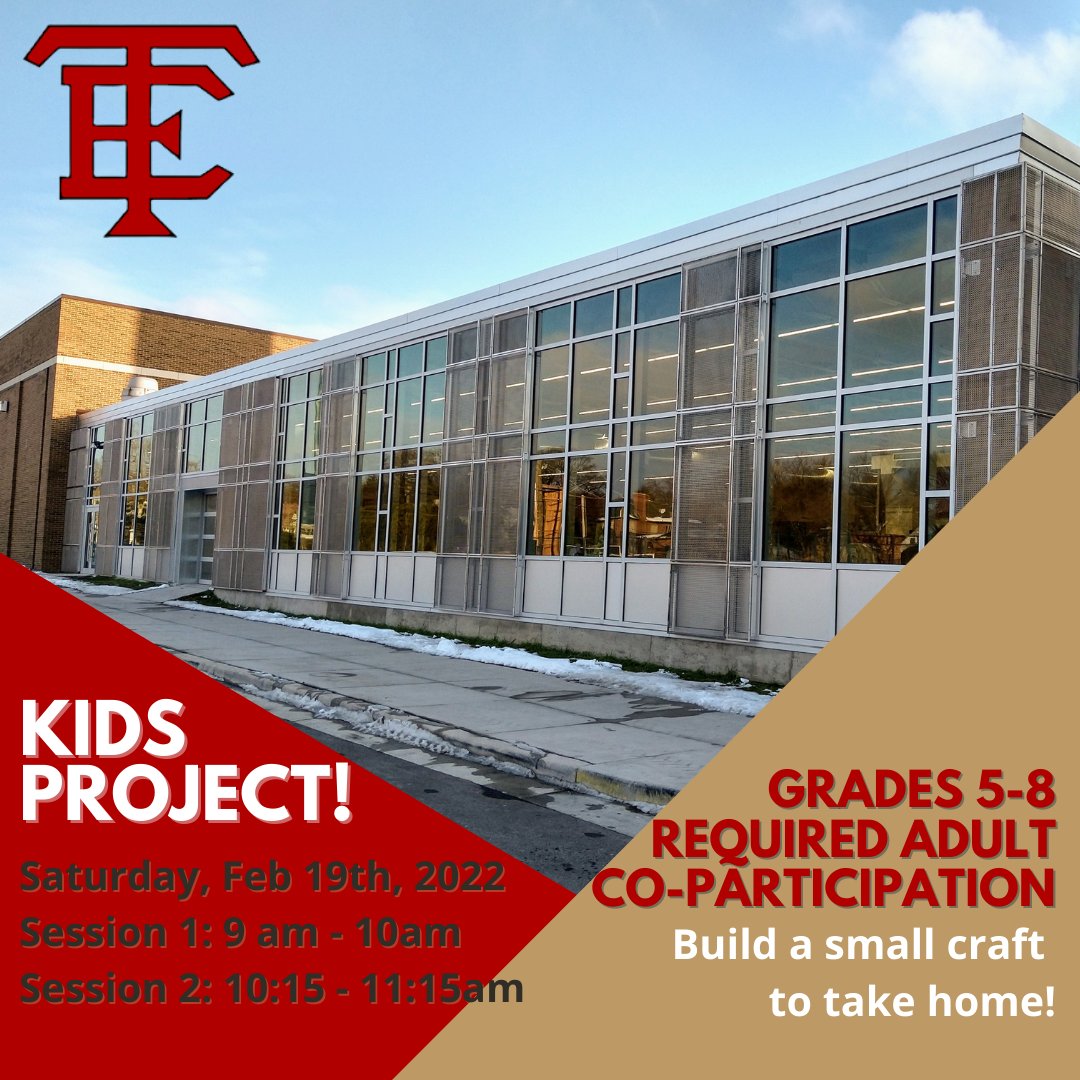 Whatchya doing next Saturday?  Bring your child to the Woodshop for the next #OpenShopSaturdayTE.

We will have our usual crafts PLUS a special visit from <a href="/StokedOnBoats/">All Hands Boatworks</a> to make a little boat!

Registration is at bit.ly/TosaEastOpenSh… through the #Wauwatosa <a href="/TosaRec/">Tosa Rec</a>