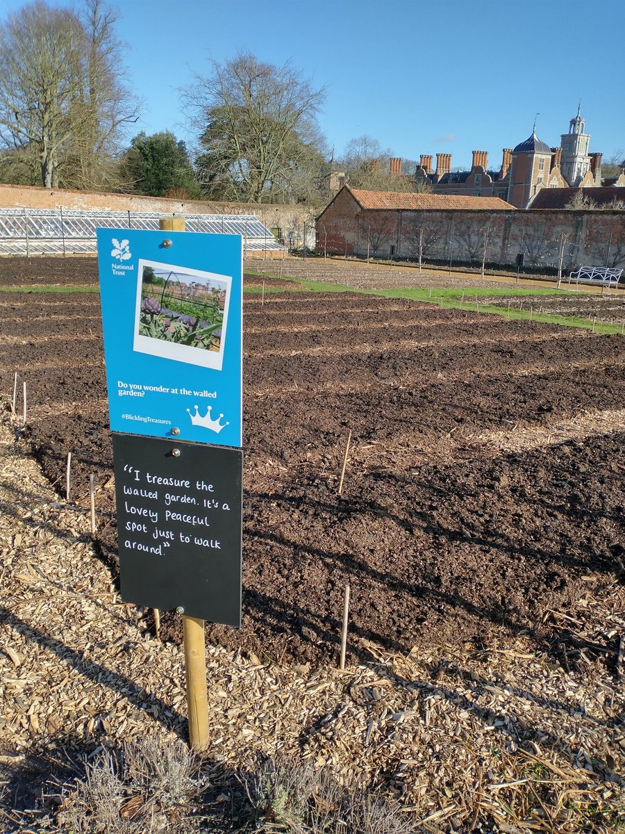 CuratorMeg's tweet photo. Couldn't have had a better February day to install outdoor #BlicklingTreasures interpretation. Lots of learning around this but also lots of fun and love! ❤️ https://t.co/6rklzNC2y2