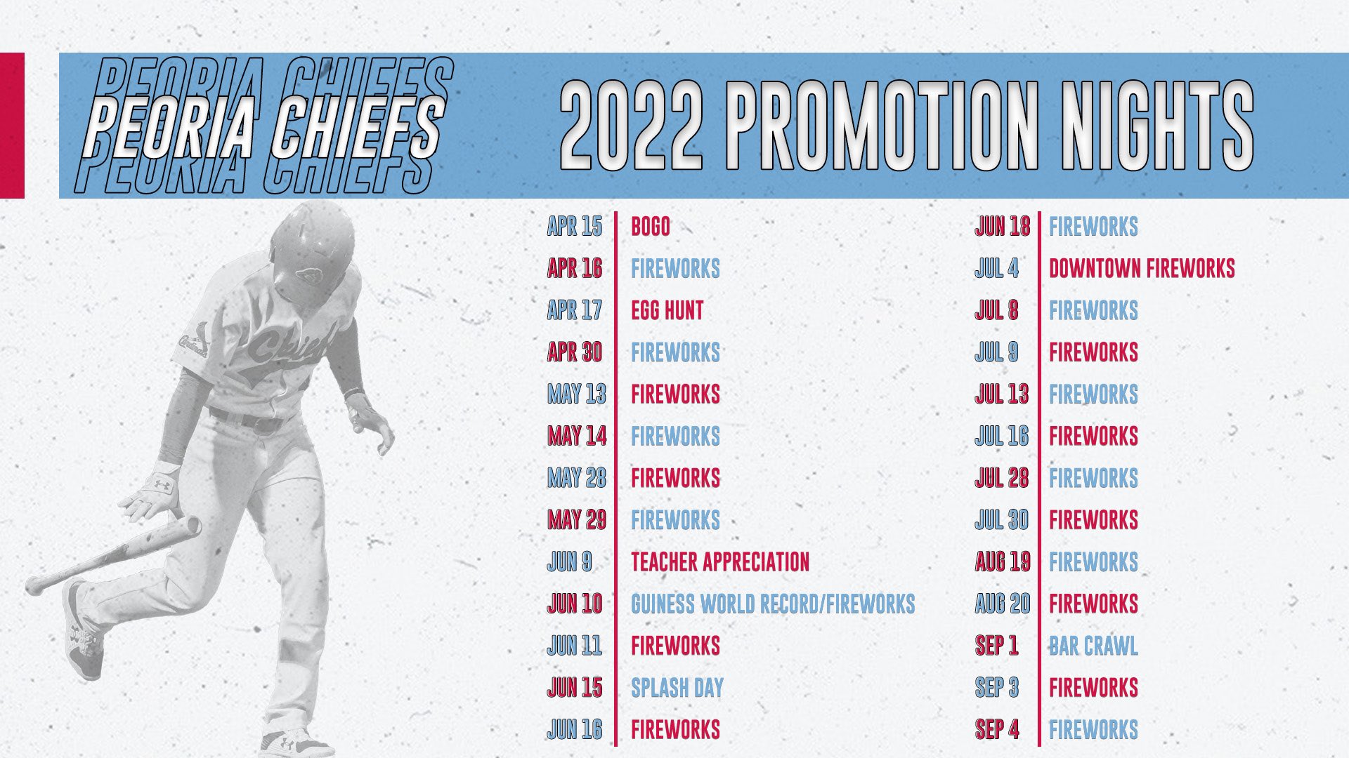 Peoria Chiefs Schedule 2022 Peoria Chiefs (@Peoriachiefs) / Twitter