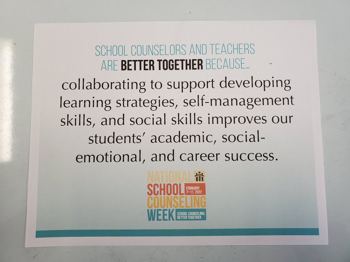 Collaborative effort in support of student success. #IowaSCA #NSCW2022